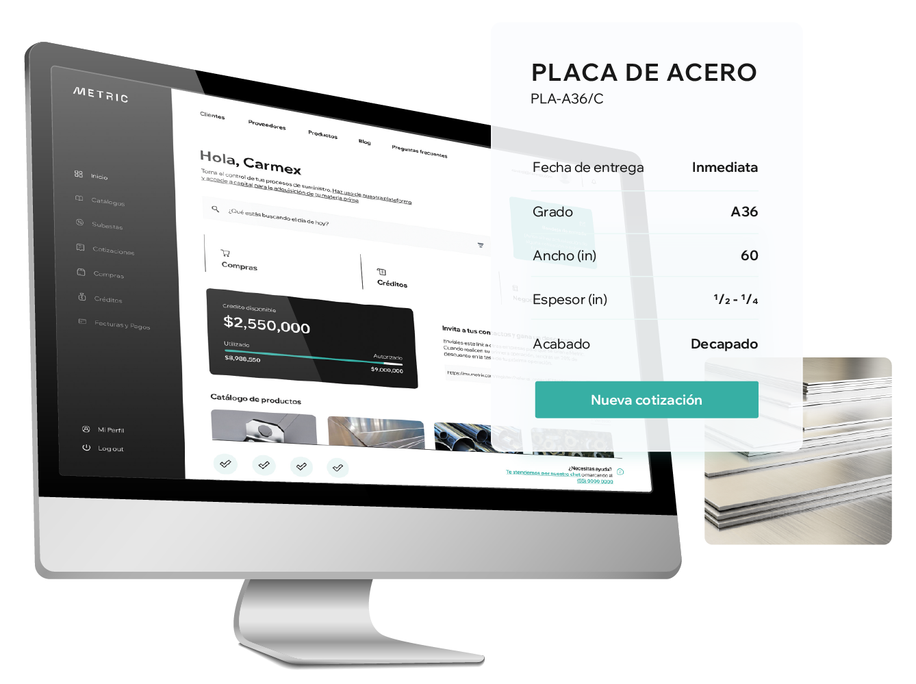 Abastecimiento confiable, disponibilidad inmediata