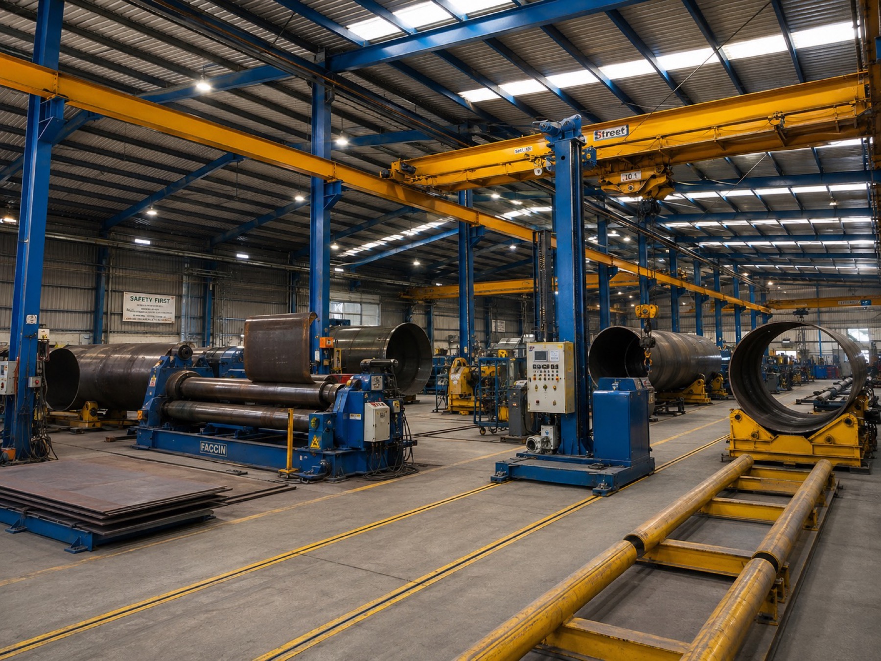 Instalaciones y patio de material Metric