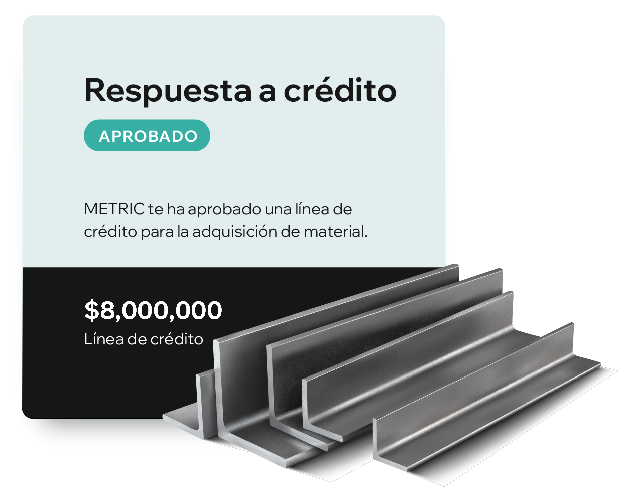 Líneas de crédito para compra de acero y aluminio